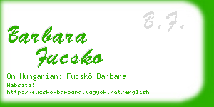 barbara fucsko business card